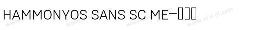 HammonyOS Sans Sc Me字体转换